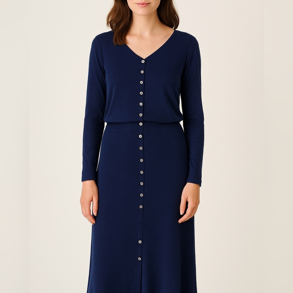 Vintage Matching Button Up Blouse & Skirt Set